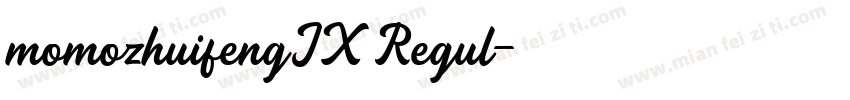 momozhuifengJX Regul字体转换